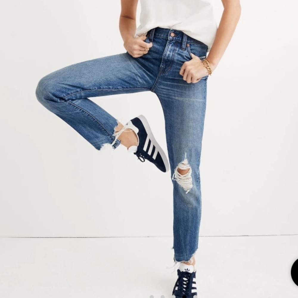 Madewell | The Perfect Summer Jean Distressed Raw Hem Size 26 - Picture 2 of 13